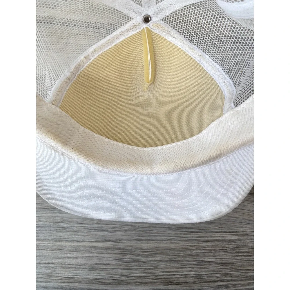 Vintage‎ Marshall Well Drilling White Mesh Snapback Trucker Hat Retro Streetwear